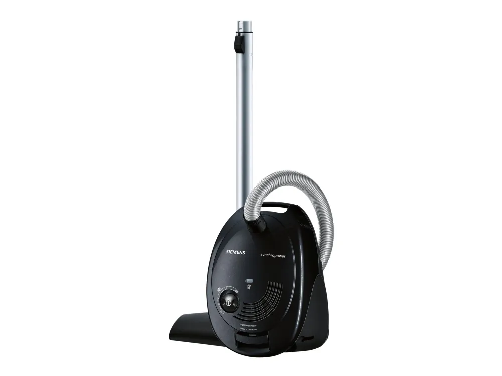 Siemens Synchropower VS06A212 - Støvsuger - beholder - pose - sort