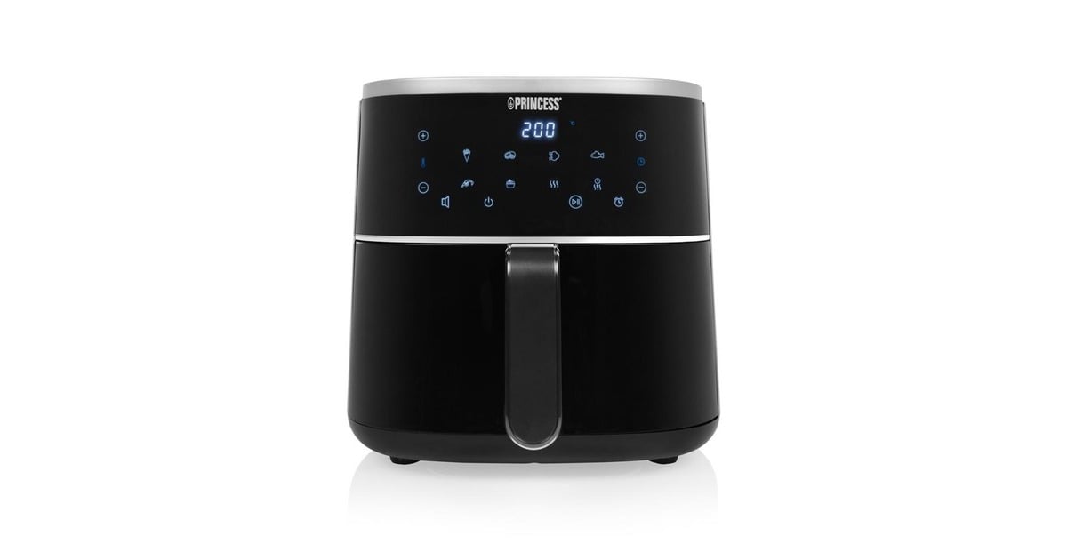 Princess182238 Digitale Airfryer 4L heteluchtfriteuse  (Zwart, 4 liter | hetelucht | verstelbaar Airfryer rek | BPA-vrij)