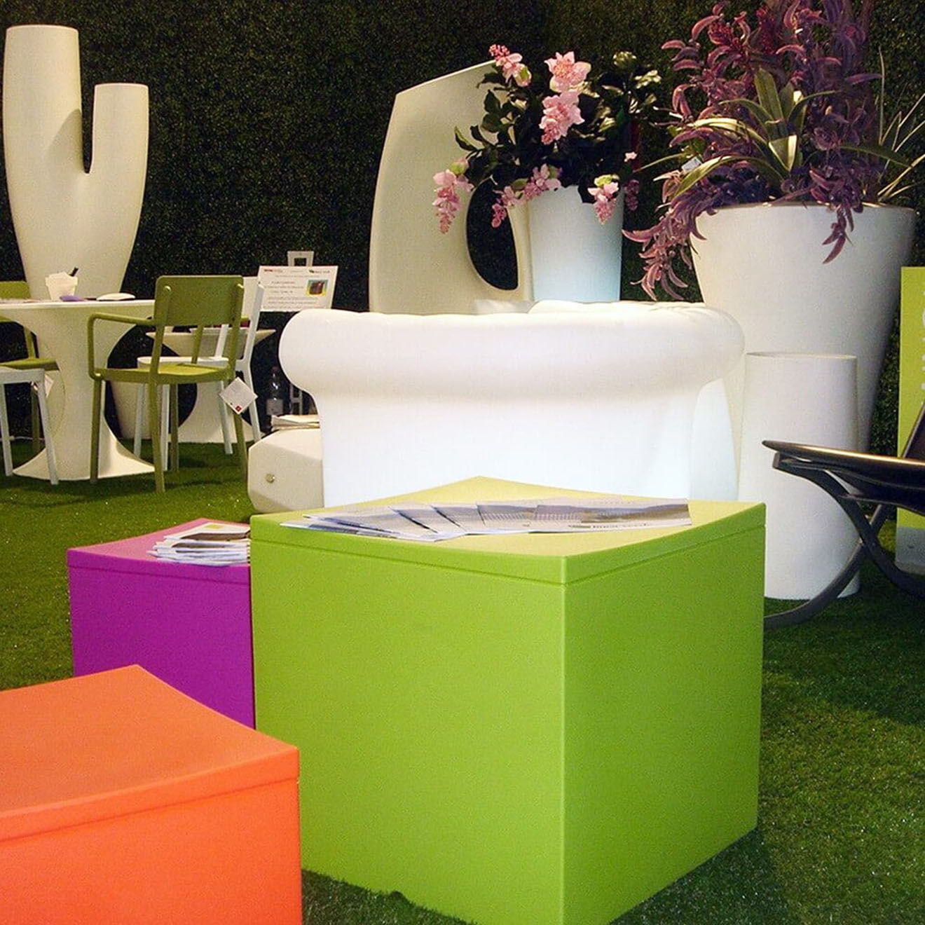 Serralunga Pouf salon design par serralunga anthracite - 37x36x37 cm
