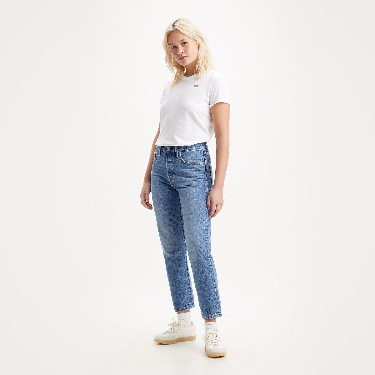 Calça Jeans 501® Cropped da Levi's