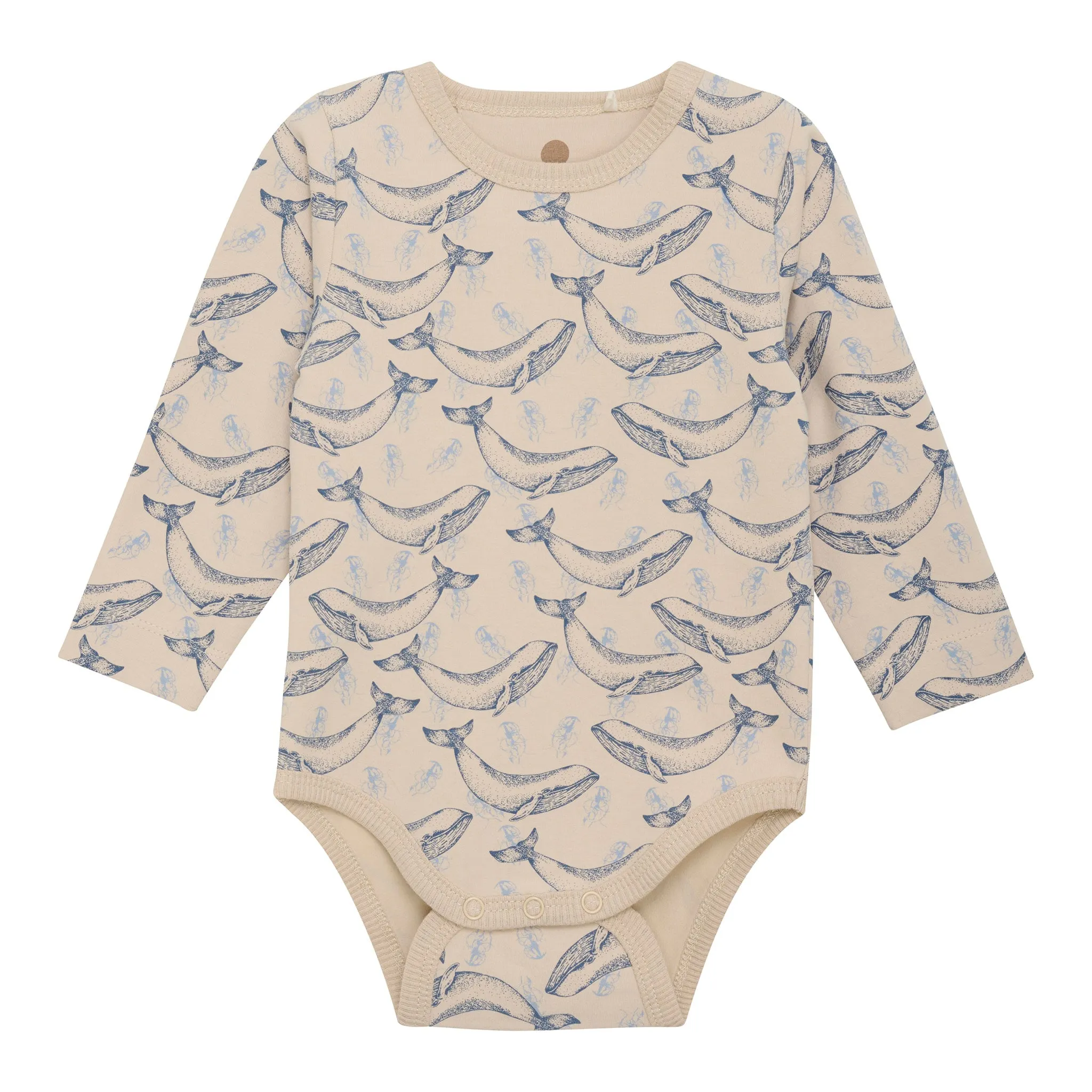 En Fant Cache-Couche Manches Longues Baleines 6-24mois