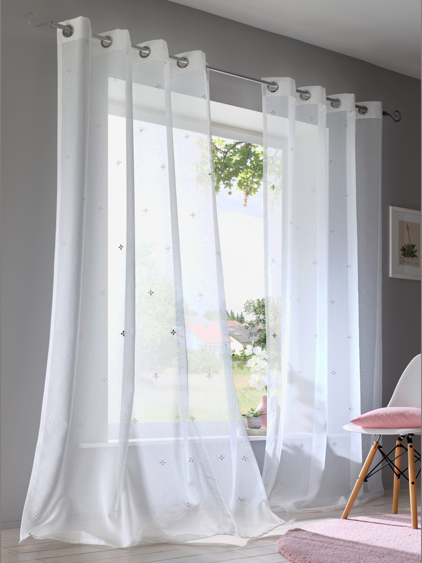 Store décoratif matière semi-transparente