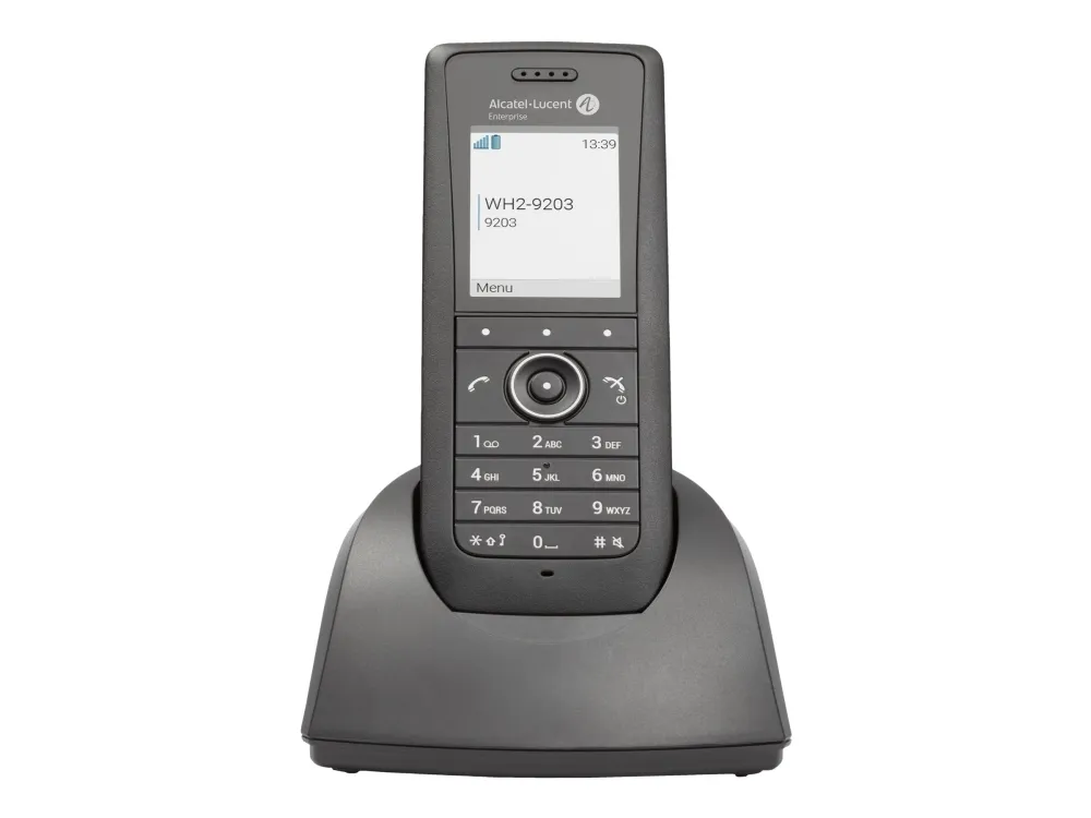 Alcatel-Lucent 8168s WLAN - Trådløs VoIP-telefon - IEEE 802.11a/b/g/n/ac (Wi-Fi) - SIP - sort