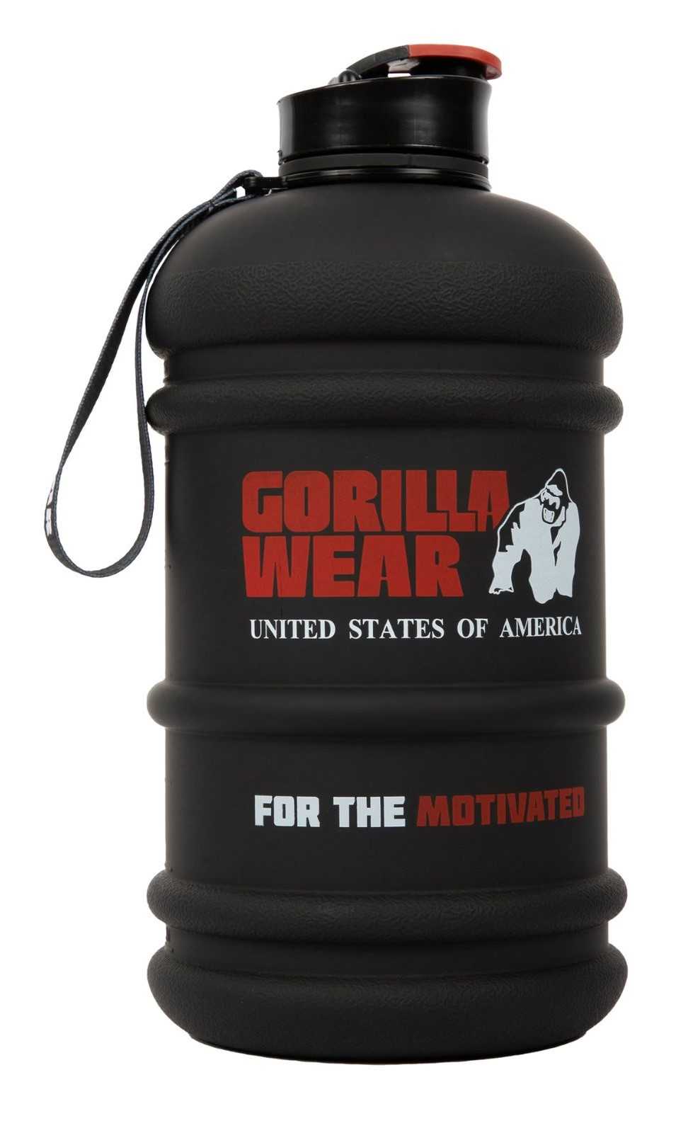 Garrafa de água Gorilla Wear 2,2L preta