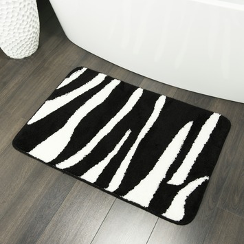 Sealskin Safari badmat zwart 60 x 90 cm