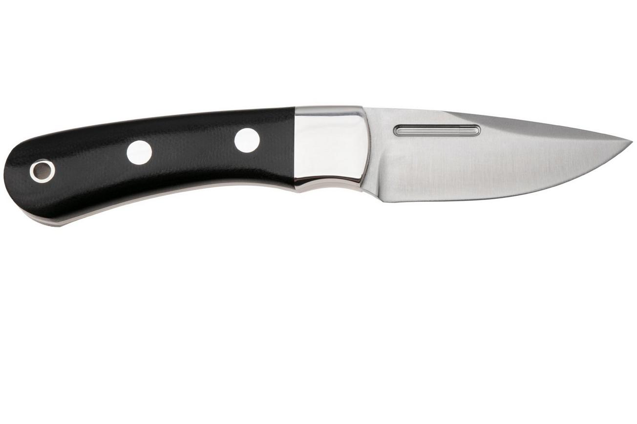 Bark River Essential CPM MagnaCut, Black Canvas Micarta, vaststaand mes