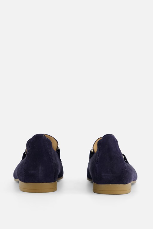 Gabor Instappers blauw Suede
