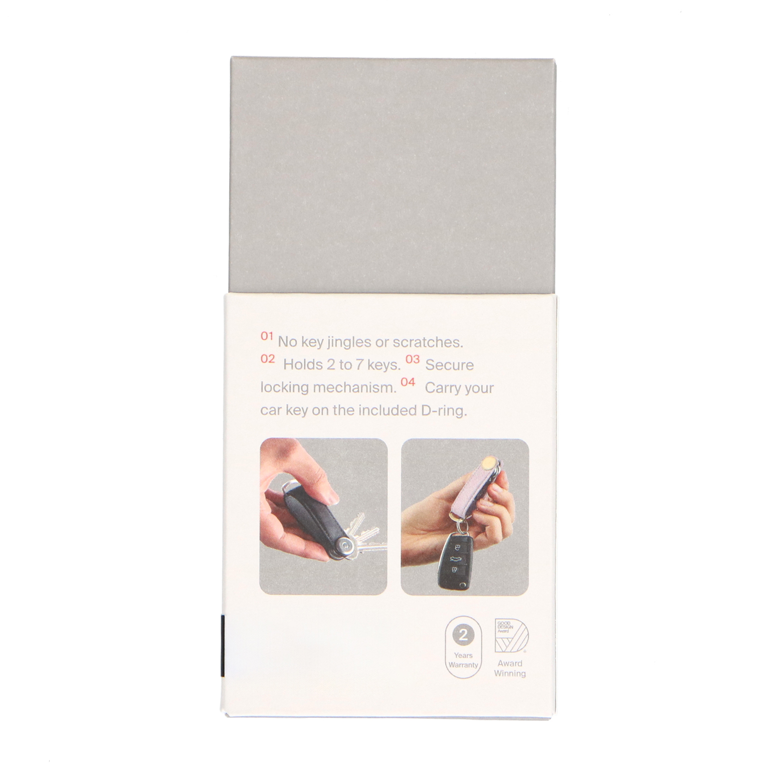 Zwarte leren Orbitkey sleutelhanger