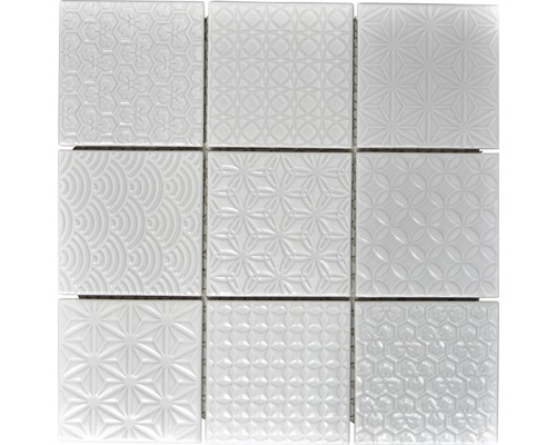 Keramisch mozaïek SPIRIT W3 30x30 cm wit