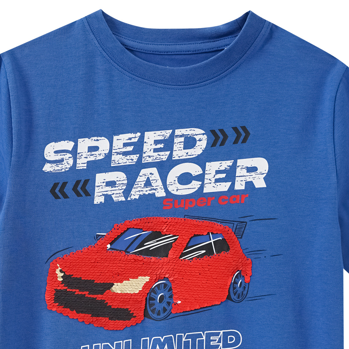 Topolino Jungen T-Shirt mit Wendepailletten blau
