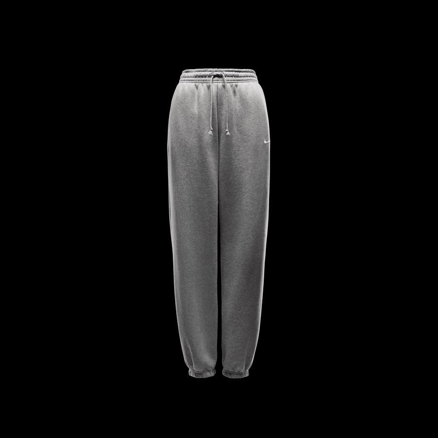 Nike Bas de Survêtement Fleece High Waisted Oversized - Gris/Blanc Cassé Femme