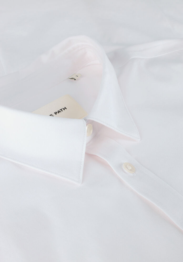 PURE PATH witte pure path casual overhemd jersey basis shirt