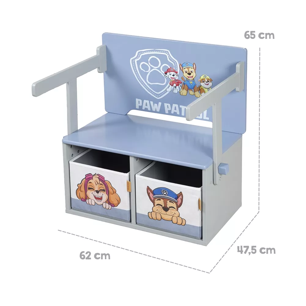 roba Klappbare Sitzbank mit Aufbewahrungsbox Paw Patrol