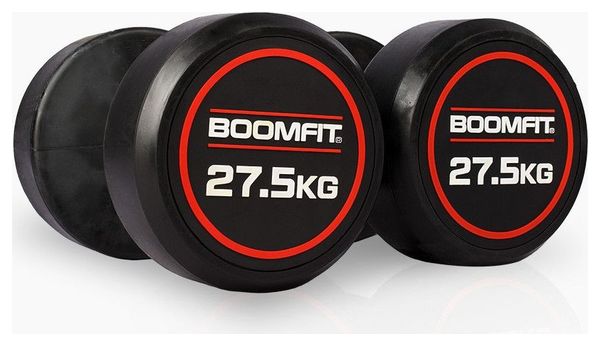 Haltères Ronds de musculation 27 5Kg (Paire) - BOOMFIT