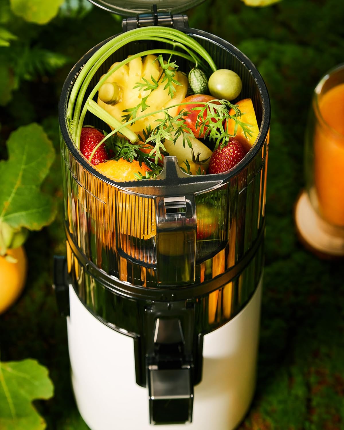 Hurom H70ST Neuer Slow Juicer | Elektrische Kaltpresse | Entsafter für Gemüse & Obst | 1.8L Kapazität | Automatische Entsaftungsfunktion | BPA-frei | 15 Jahre Garantie | 150W | Titangrau
