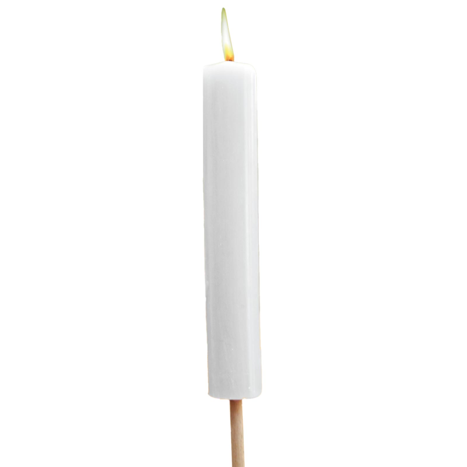 Kerzenfackel - weiß - 68 cm