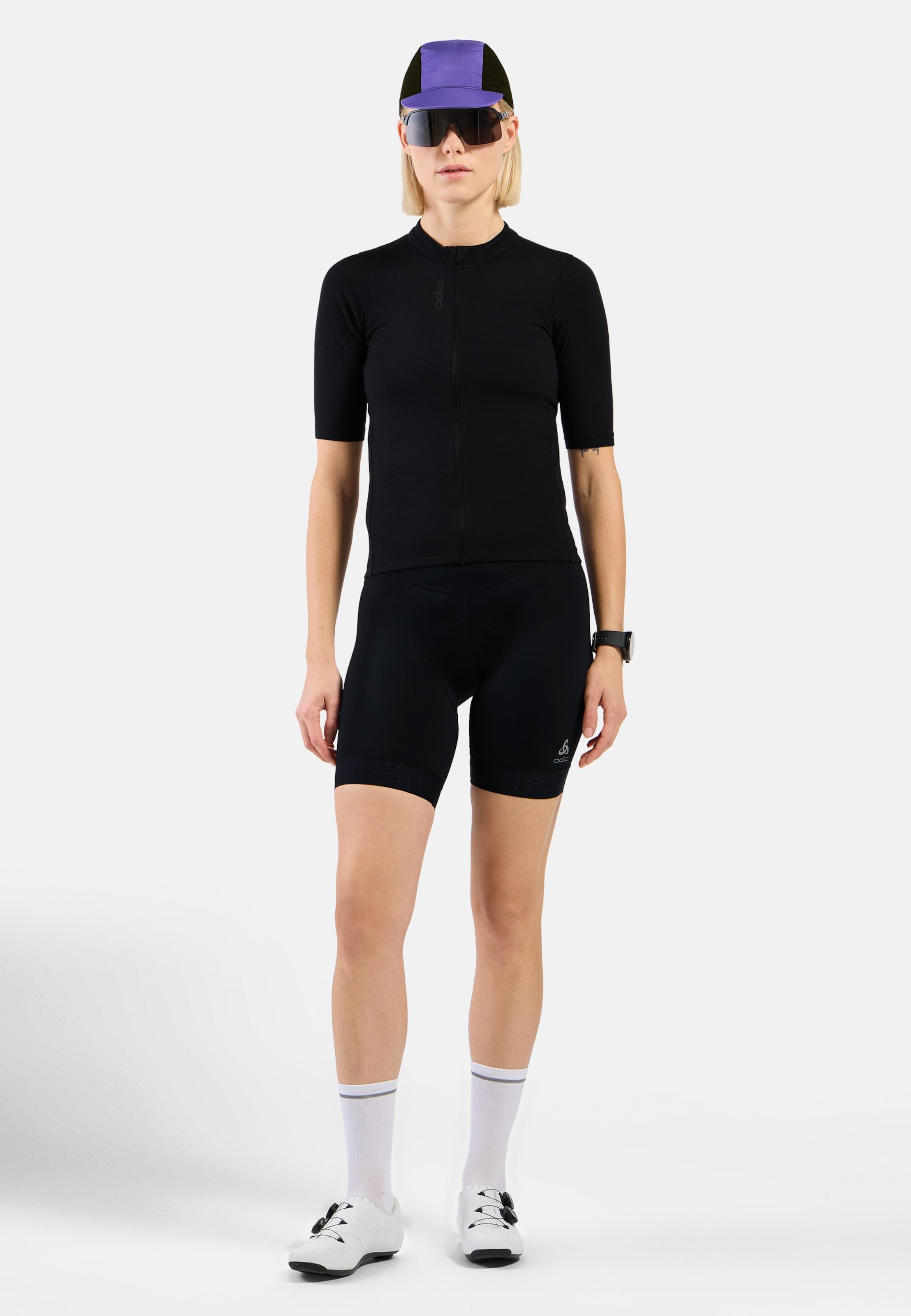 Zeroweight Merino Radtrikot mit Reissverschluss in black