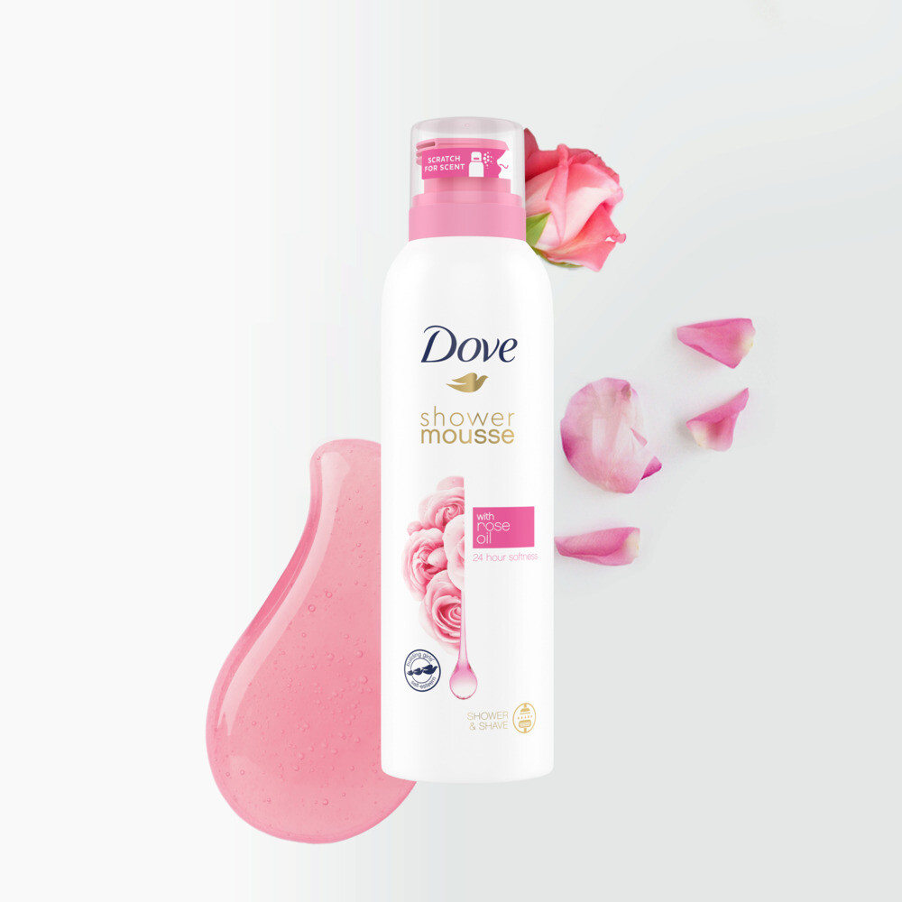 Dove Shower Foam Rose Oil200 ml