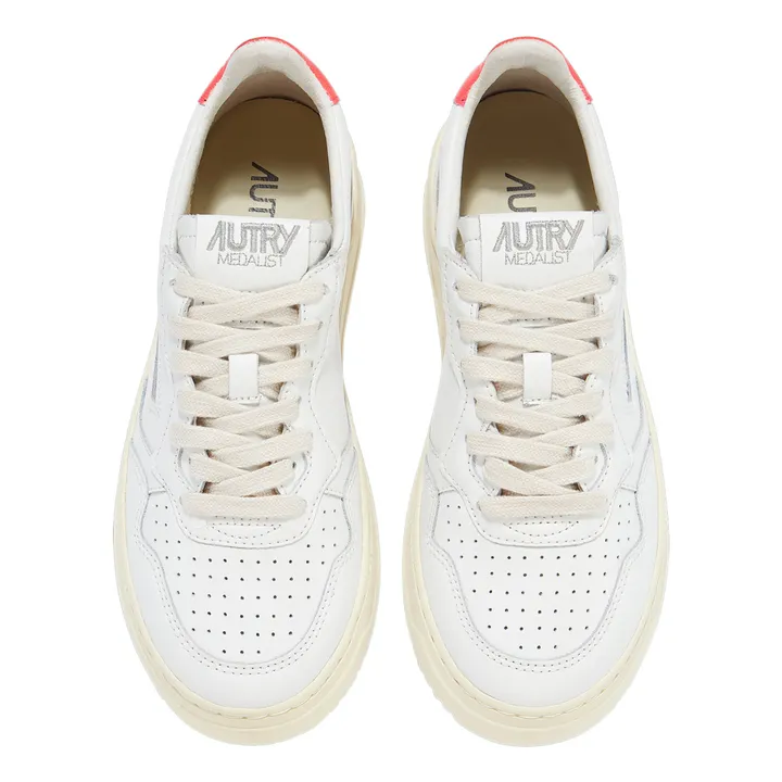 Autry Baskets Medalist Low Cuir | Corail