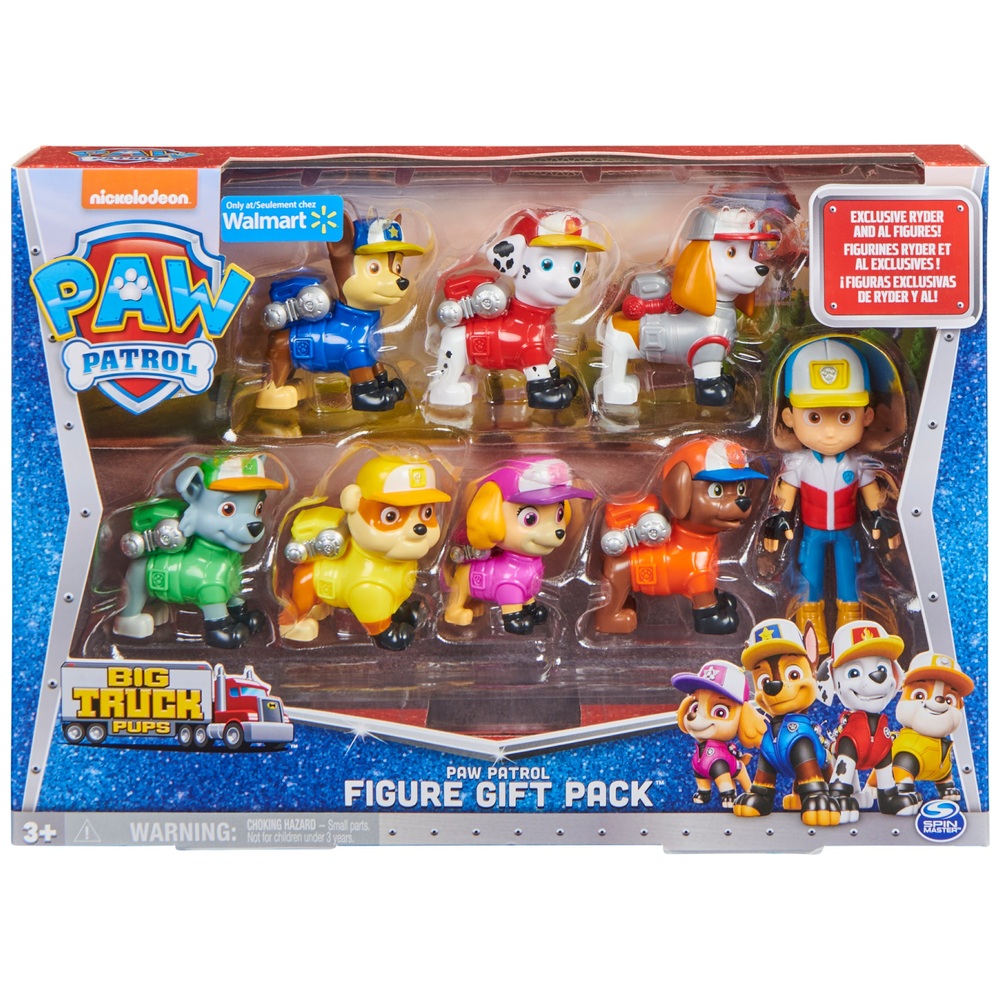 PAW Patrol Big Truck Pups 8-Figuren-Geschenkset mit exklusiver Sammelfigur