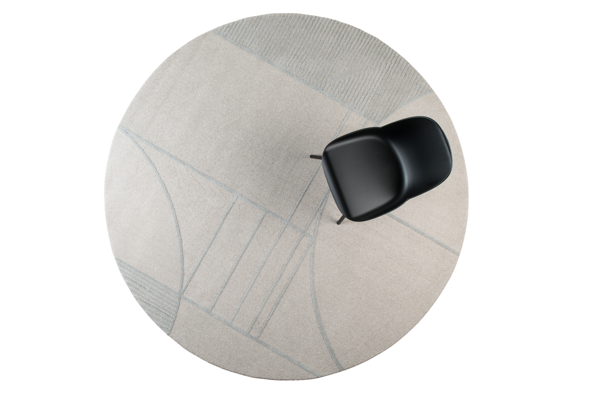 Zuiver vloerkleed Bliss grijs/blauw rond 240cm