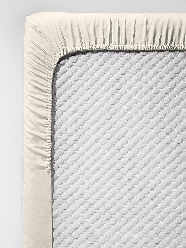 FLEURESSE Satin Spannleintuch Royal Uni 180x200cm Creme creme