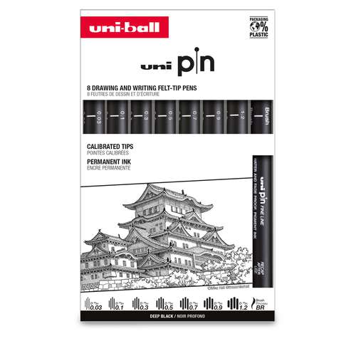 uni-ball pin Fineliner 8er-Sets
