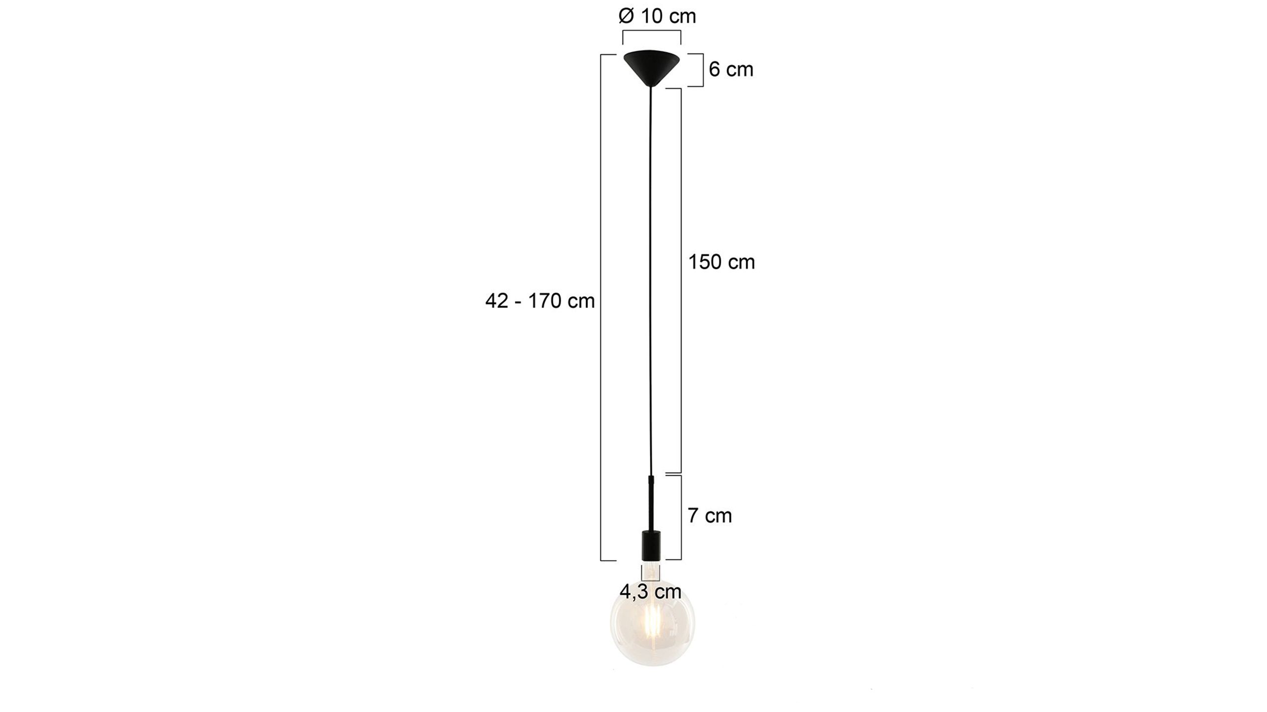 Hanglamp 2701ZW Minimalics Mexlite ⌀10  cm