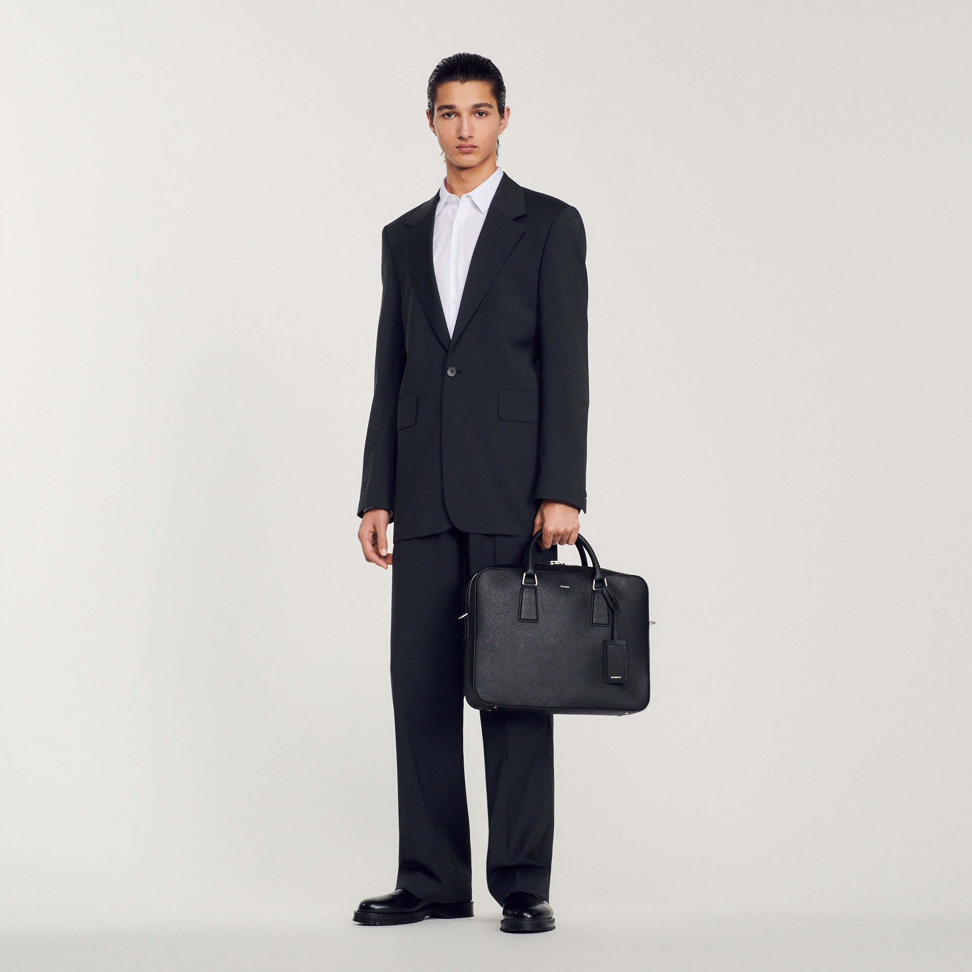 Briefcase en cuir de tannerie certifiee