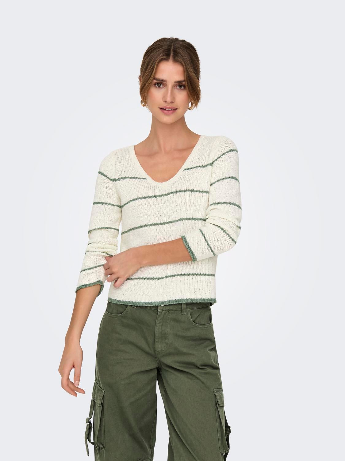 ONLGEENA Strickpullover Cloud Dancer