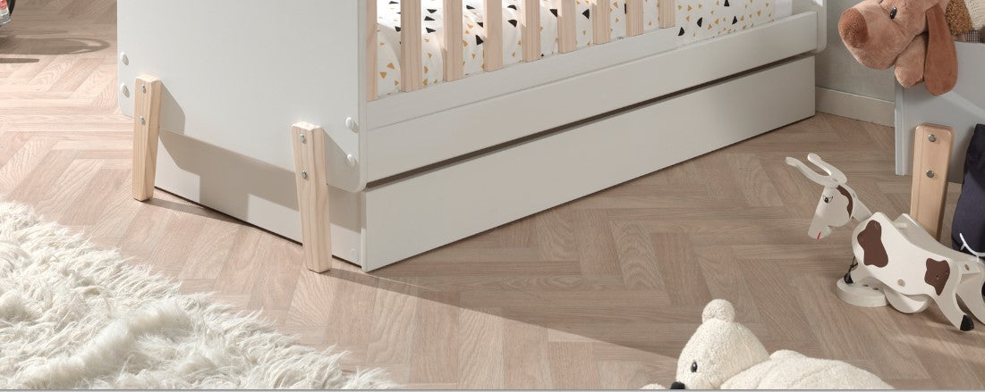 LUCEVI - Kiddy Peuter Lade Rolbaar - Wit