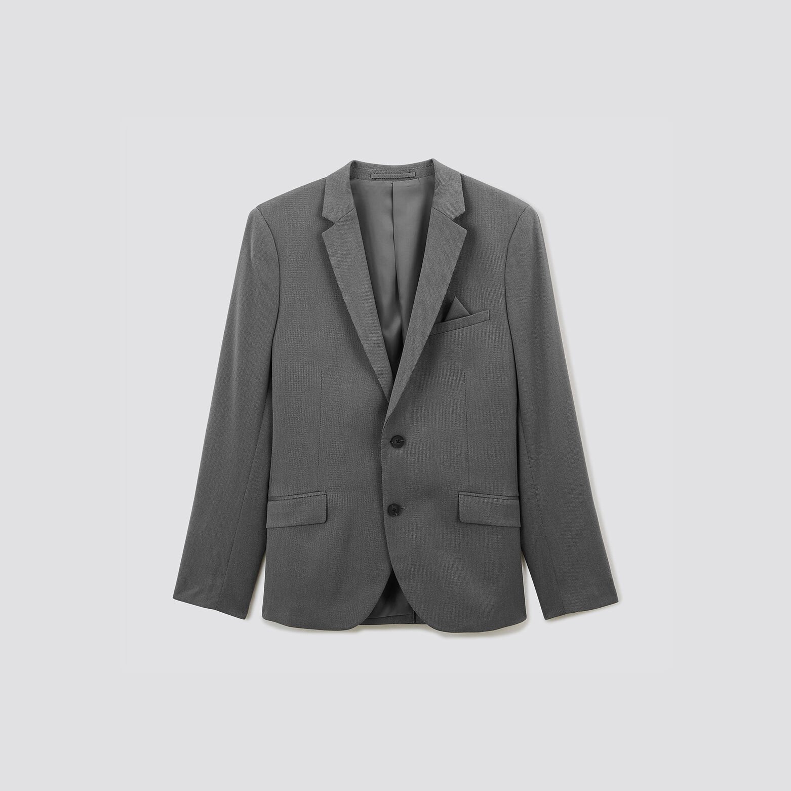 Veste de costume slim Gris foncé