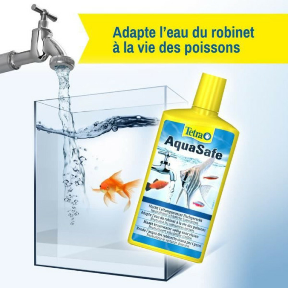 Aquasafe 500 ml - pour aquarium