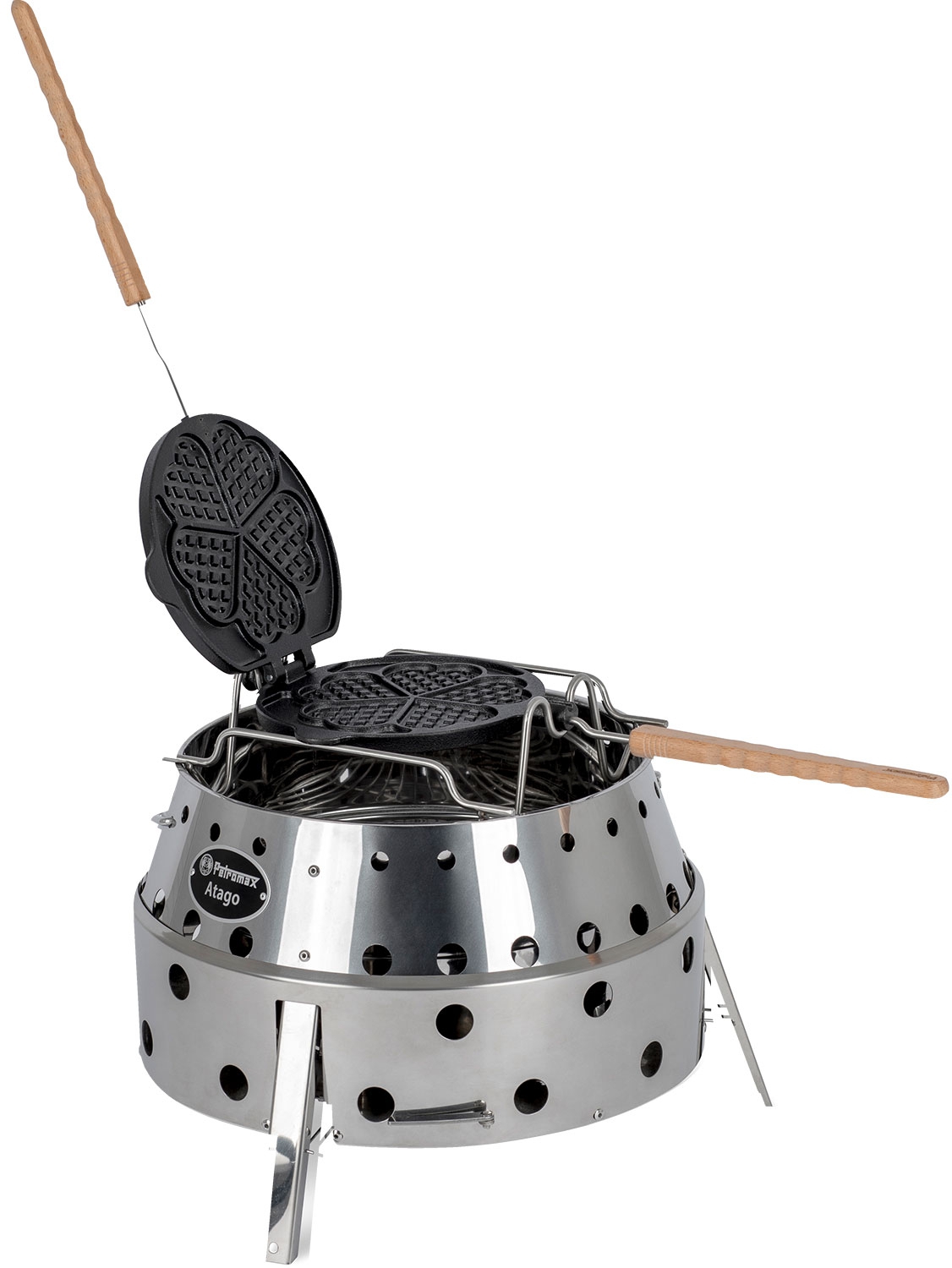 Petromax Gusseisen Wende Waffeleisen inkl. Auflagesstell