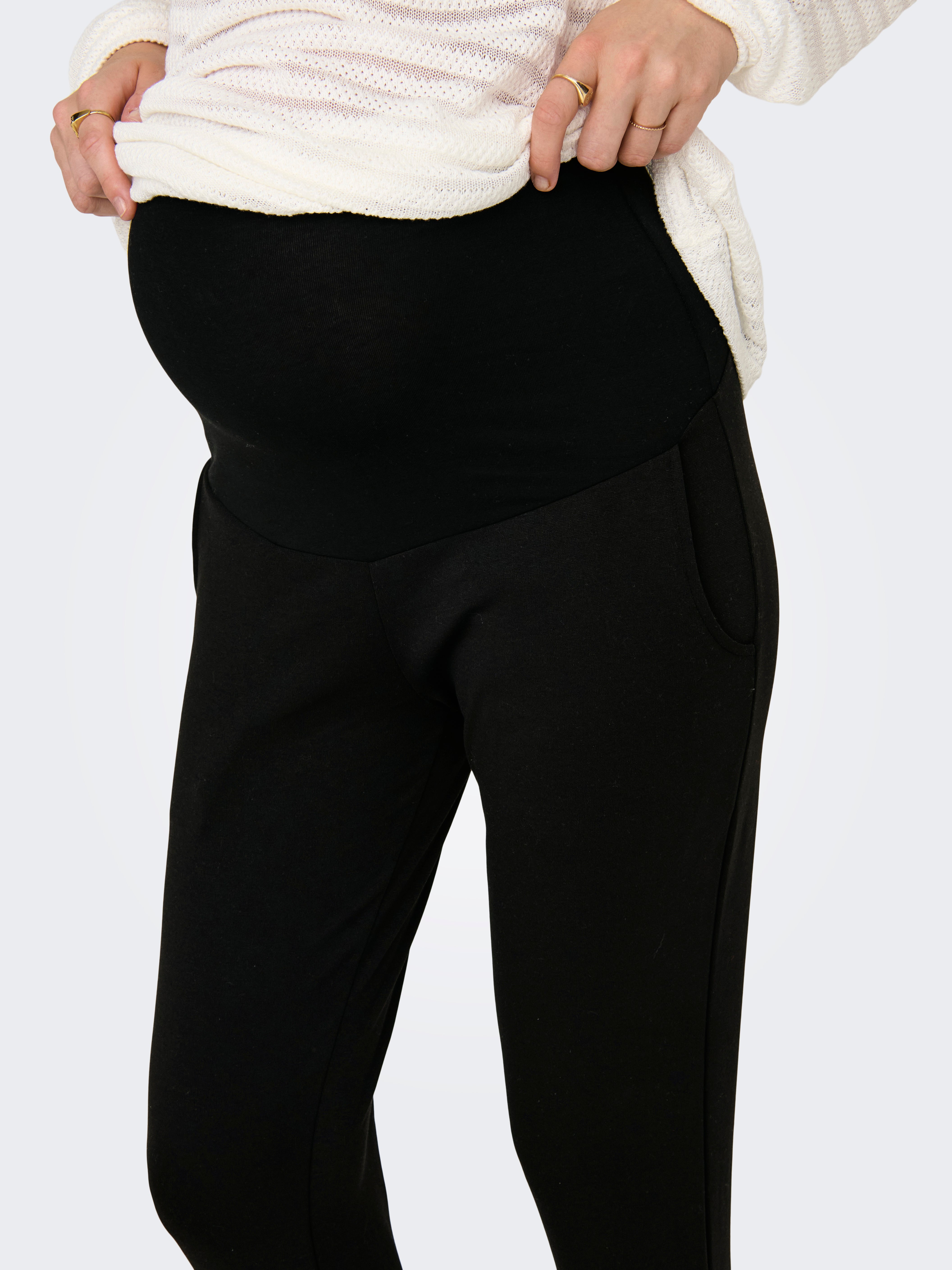 OLMGISELEA Normal geschnitten Hose Black