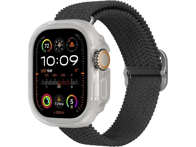 Rhinoshield Displayschutz Bumper Case Series 10 Transparent Displayschutz für die Apple Watch 10 49 mm
