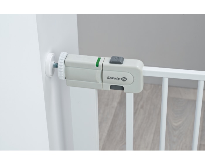 Easy Close Metal SecureTech Ab 6 Monate bis 2 Jahre      Schnelle und einfache Installation |    Bis zu 136 cm erweiterbar |    Ultra sicher |    Erweiterbar |