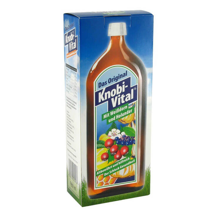 Knobivital mit Weißdorn + Holunder, 960 ml