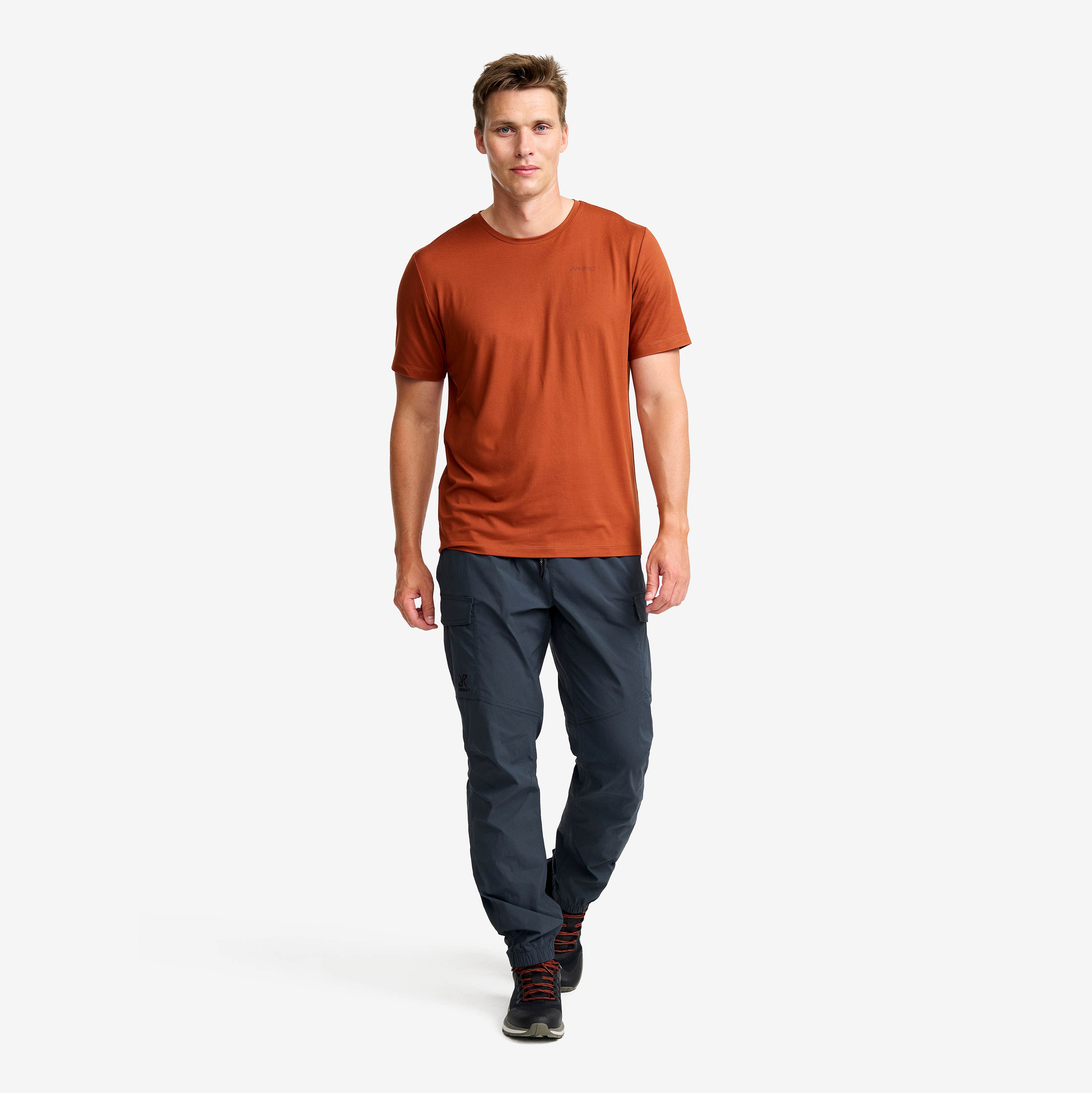 Mission Graphic Logo T-shirt Herre Rusty Orange