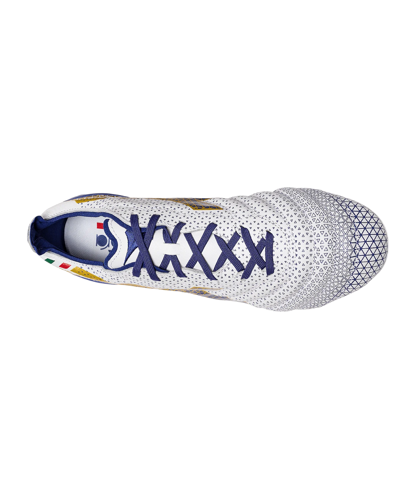 Diadora Brasil Elite Tech Italy FG Weiss Blau Gold FD0953
