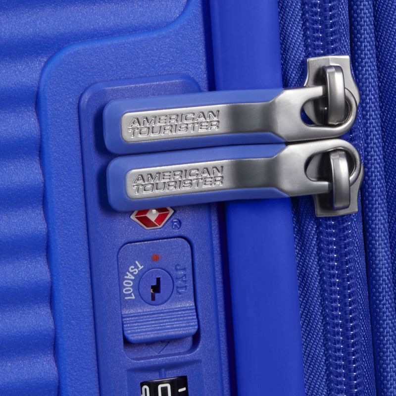 Valise cabine rigide Soundbox Extensible 55 cm Cobalt Blue
