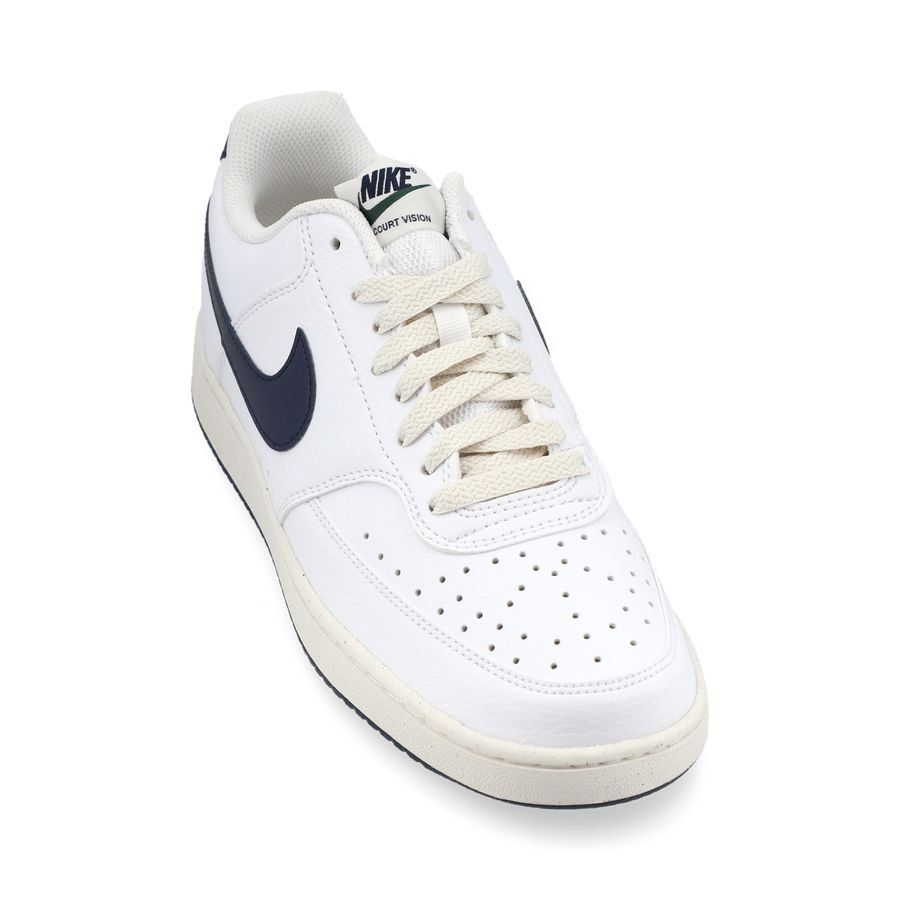 Nike Chaussures Court Vision Low - Blanc/Bleu Foncé