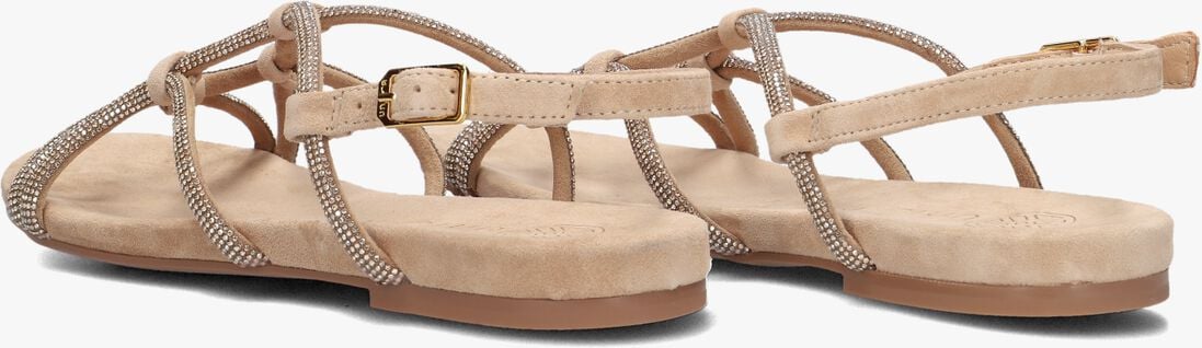 beige unisa platte sandalen cooper