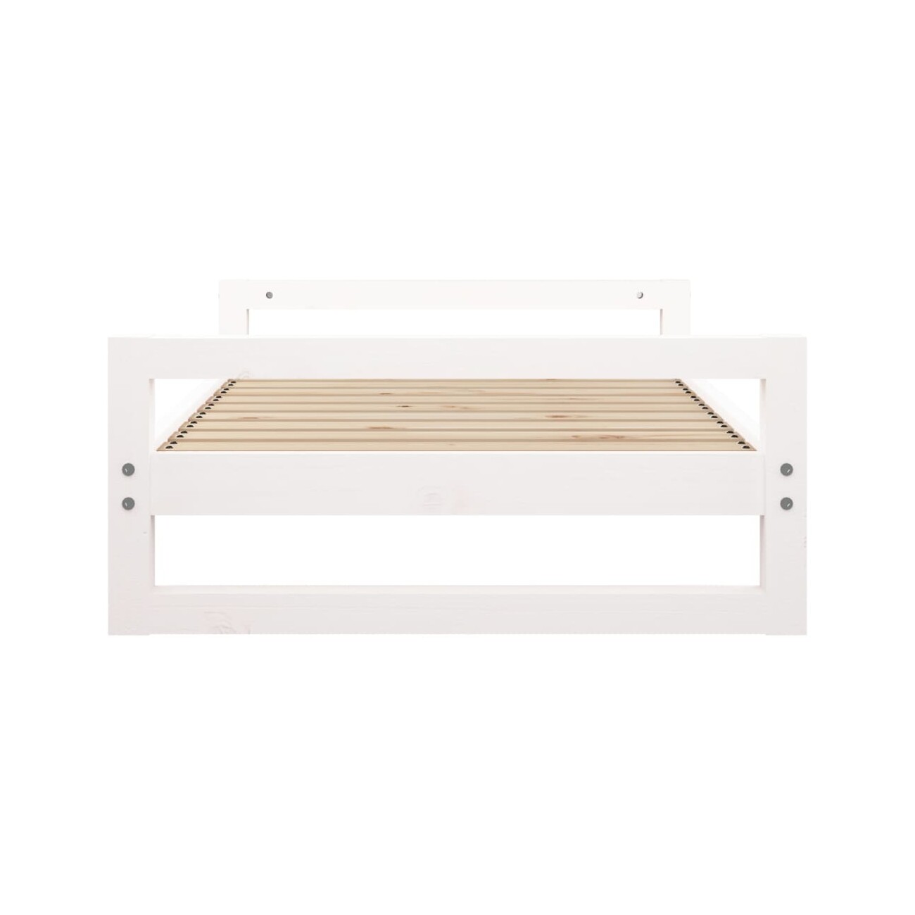 VidaXL Hundebett XL (95,5x65,5x28 cm) aus Kiefernholz weiß