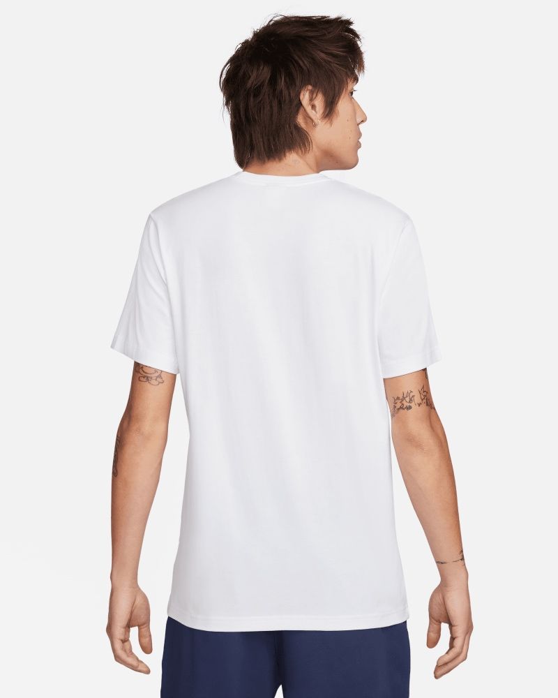 T-shirt Nike Sportswear Blanc & Bleu pour homme