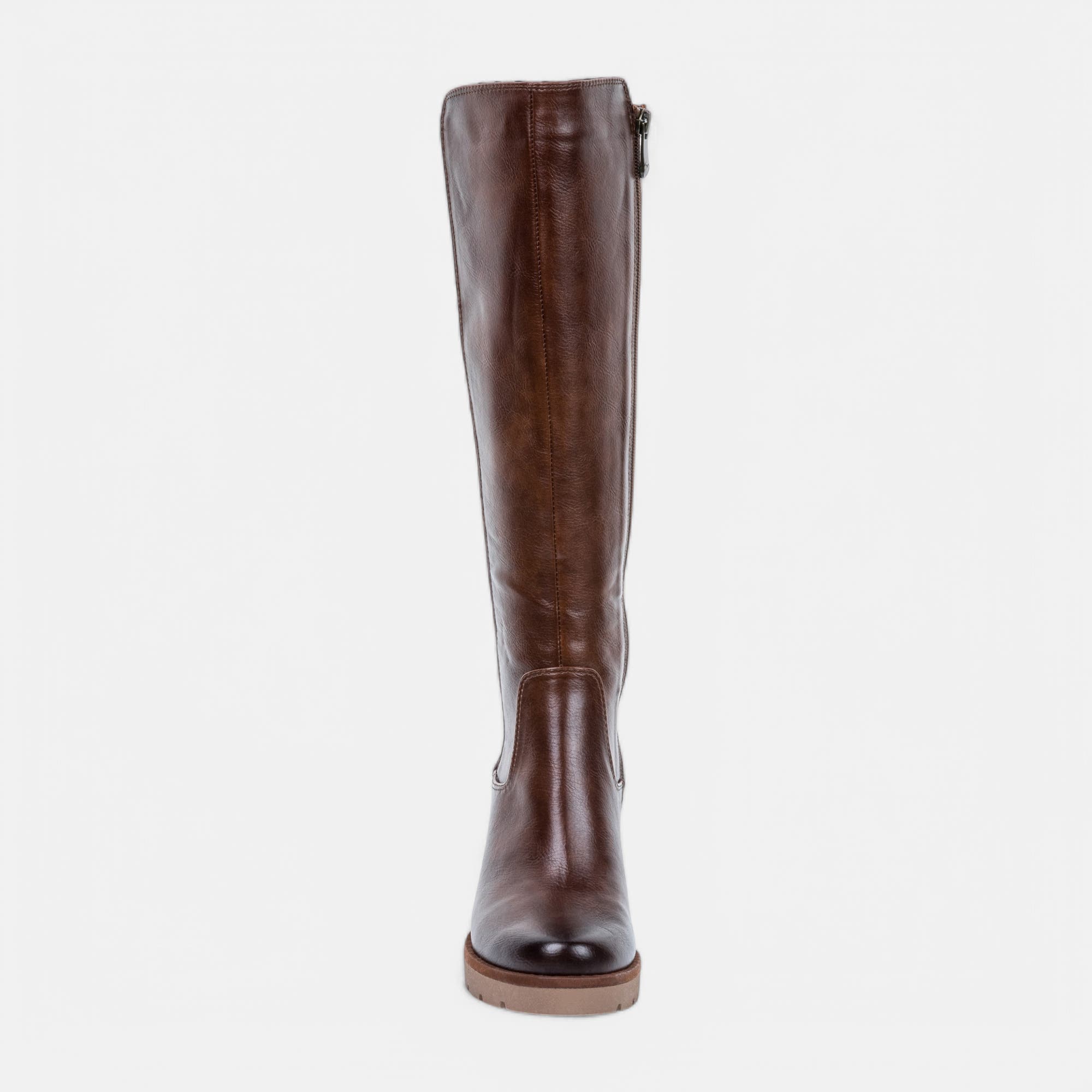 Bottes à talon Femme cognac