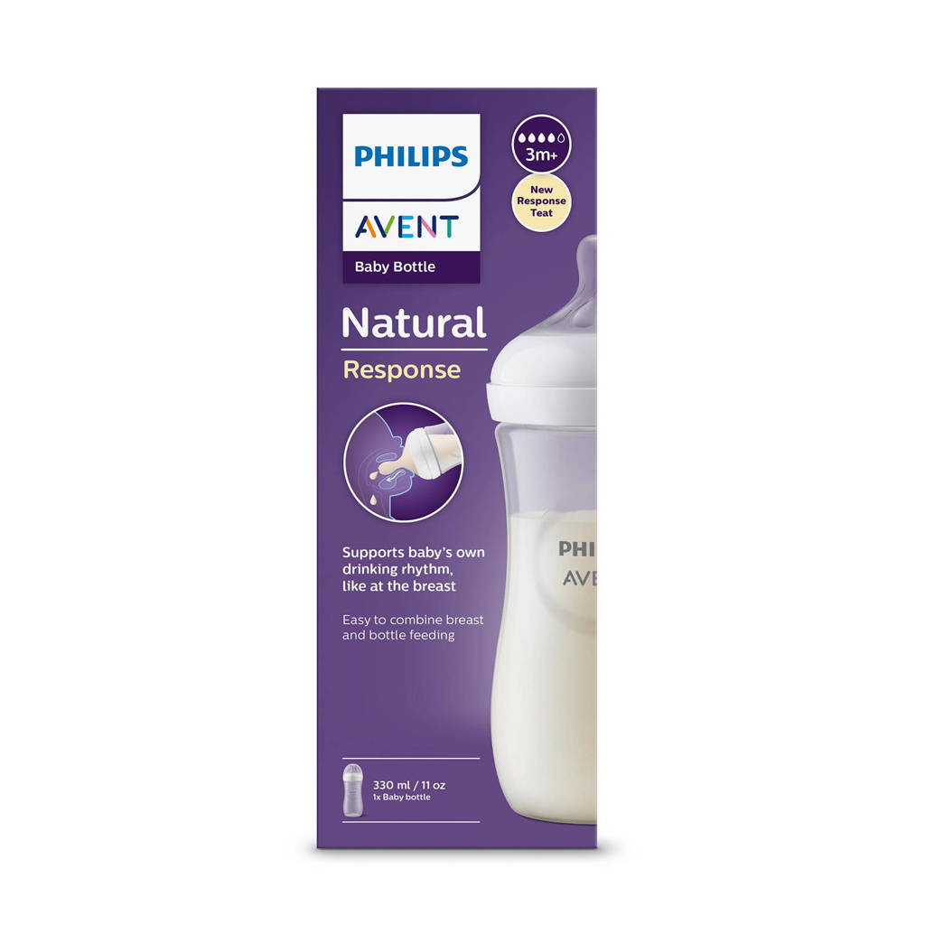Hygiënisch en duurzaamNatural Response babyfles - 330 ml (1 fles)