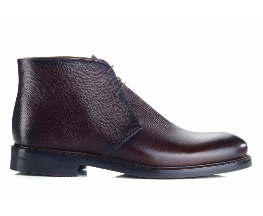 Low boots homme Chocolat grainé - GREENWICH GOMME CITY II