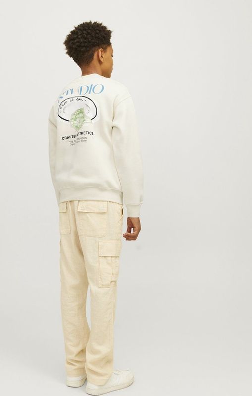 JACK&JONES - JORBROOKLYN GRAPHIC SWEAT CREW NEC JNR - Jongens - Sweaters