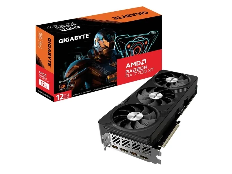 Gigabyte Radeon RX 7700 XT GAMING OC 12G - OC Edition - grafikkort - Radeon RX 7700 XT - 12 GB GDDR6 - PCIe 4.0 - 2 x DisplayPort, 2 x HDMI